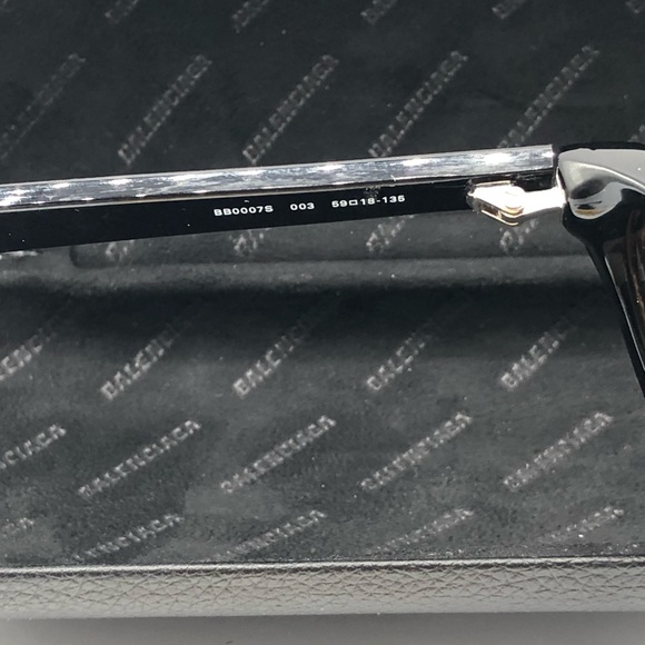 Balenciaga BB0007S Black Violet Sunglasses - Picture 11 of 14